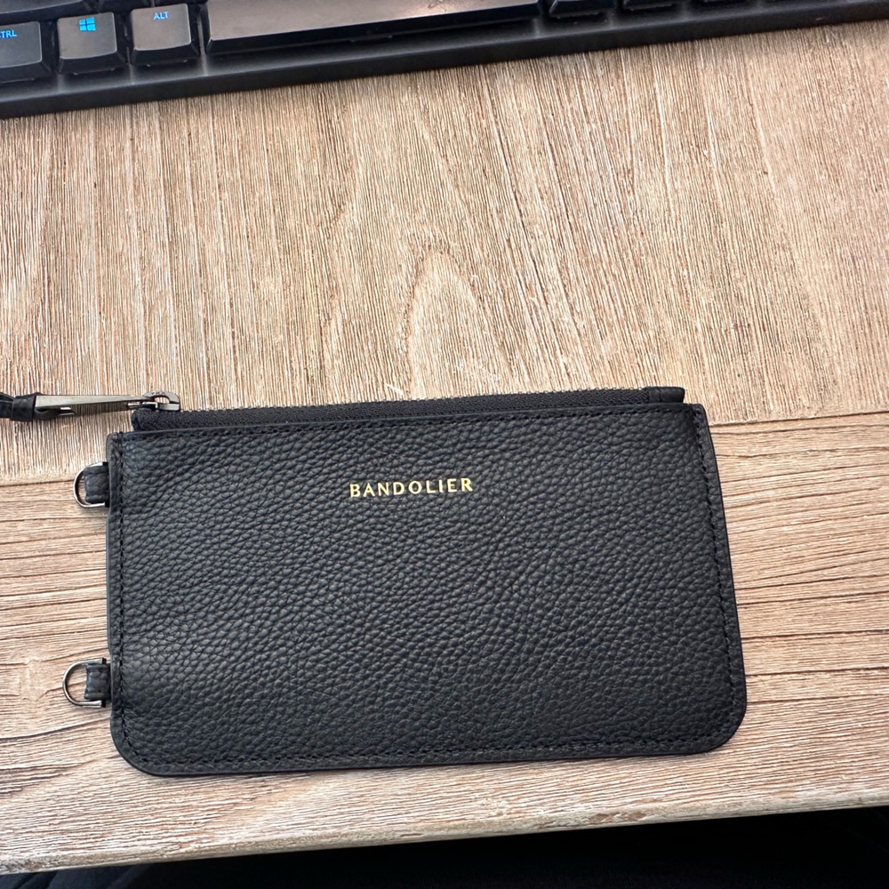 Bandolier flat pouch add on black and pewter